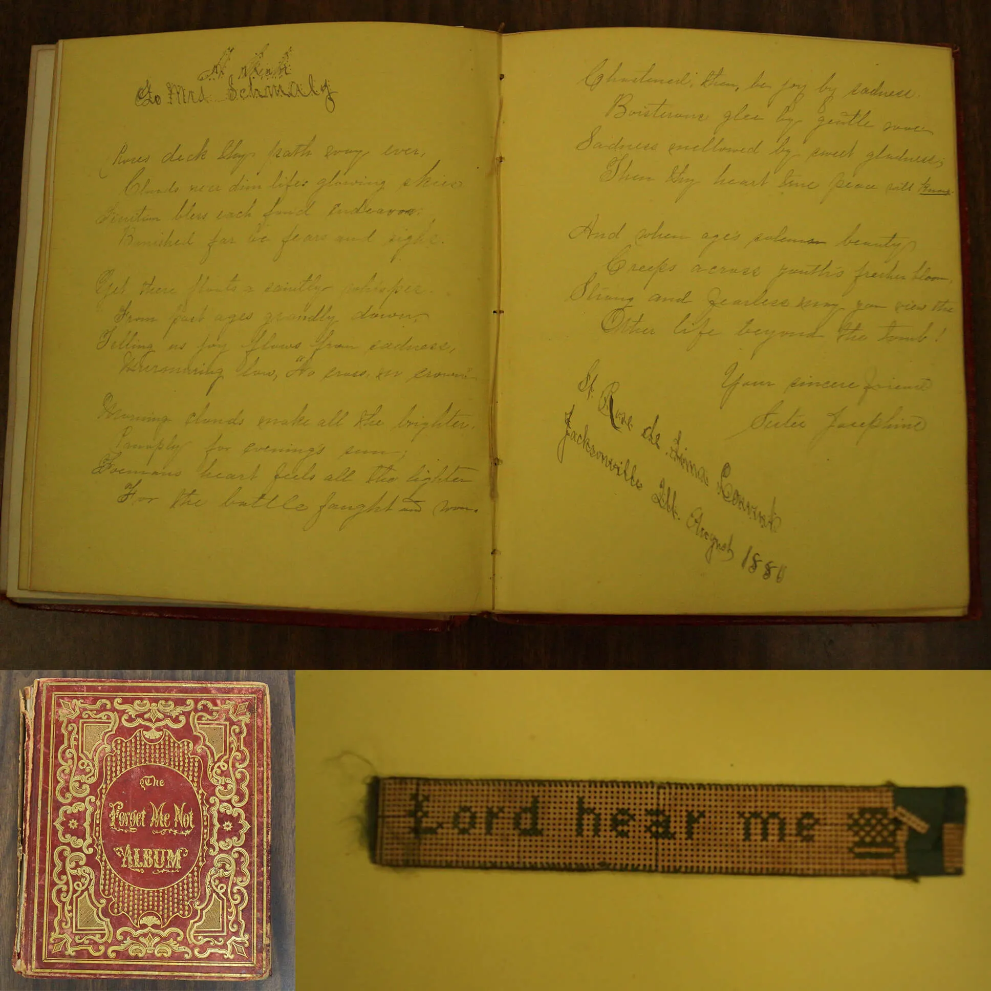 Note_by_Sister_Josephine_St_Rose_de_Lima_Convent_Jacksonville_Ill_August_1880 Note by Sister Josephine; St. Rose de Lima Convent; Jacksonville, Ill. August 1880